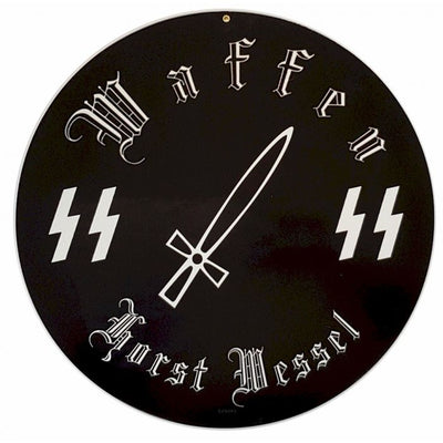 GERMAN WAFFEN SS HORST WESSEL METAL SIGN 14" X 14"