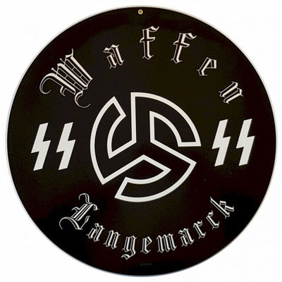 GERMAN WAFFEN SS LANGEMARCK METAL SIGN 14" X 14"