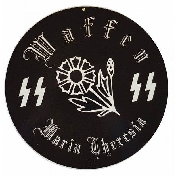 GERMAN WAFFEN SS MARIA THERESIA SIGN 14" X 14"