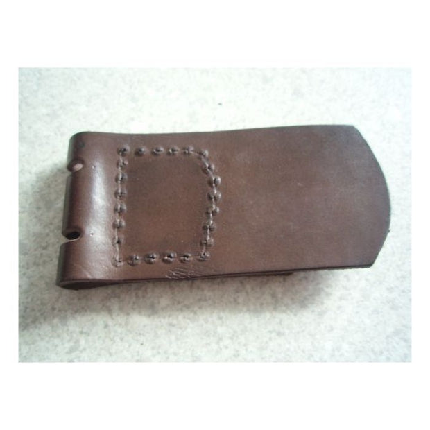 GERMAN BELT BUCKLE LEATHER TAB