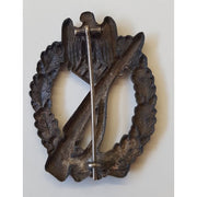GERMAN WW2 INFANTRY ASSAULT BADGE SILVER HOLLOW BACK