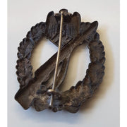 GERMAN WW2 INFANTRY ASSAULT BADGE SILVER HOLLOW BACK