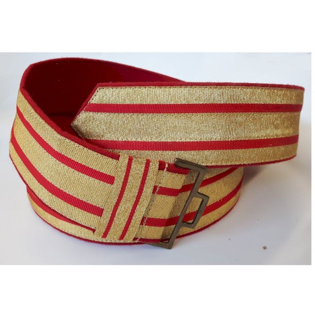GERMAN WW2 R.A.D. OFFICER'S BROCADE BELT