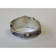 German Ww2 Ss Skull Ring With Serpents