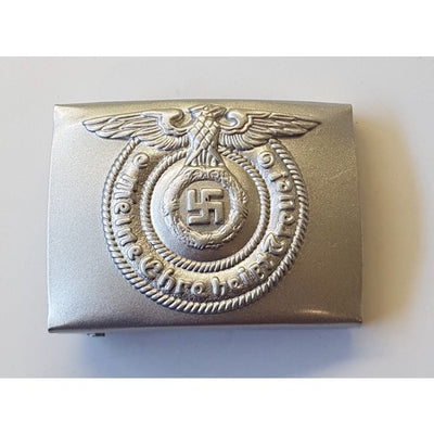 German Ww2 Ss Em Belt Buckle Silver