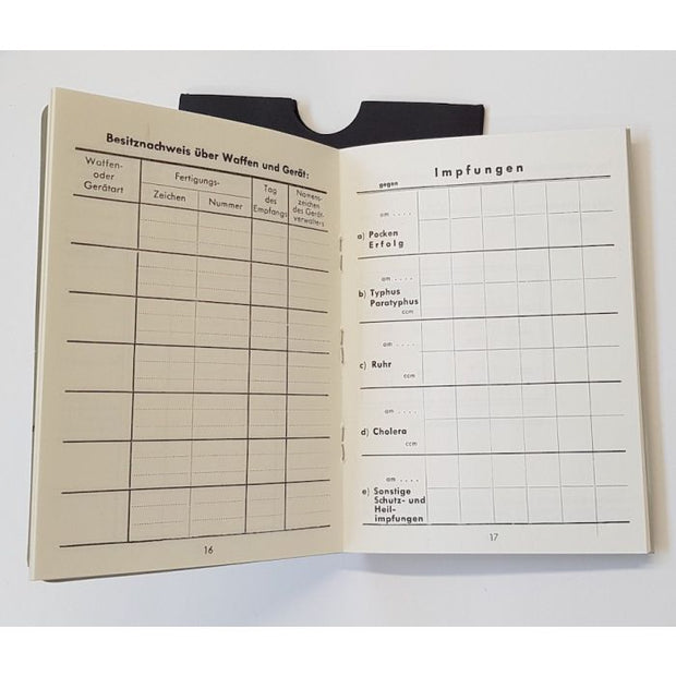 GERMAN SS SOLDBUCH - BLANK