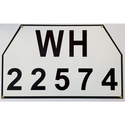 GERMAN WW2 WH BIG VEHICLE OR TRUCK LICENCE PLATE