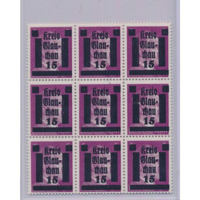 GERMAN WWII HITLER KREIS STAMPS 15 RPF VALUE