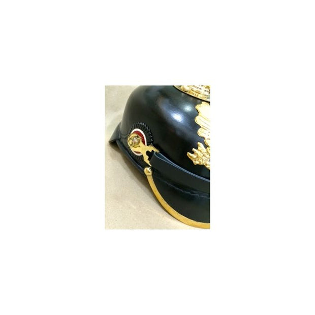 German Imperial Spiked Helmet Pickelhauben Black/gold