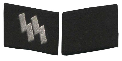 German Enlisted Man Standard Ss Runes Collar Tabs