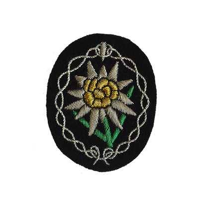 GERMAN GEBIRGSJAGER EDELWEISS OFFICERS SLEEVE PATCH