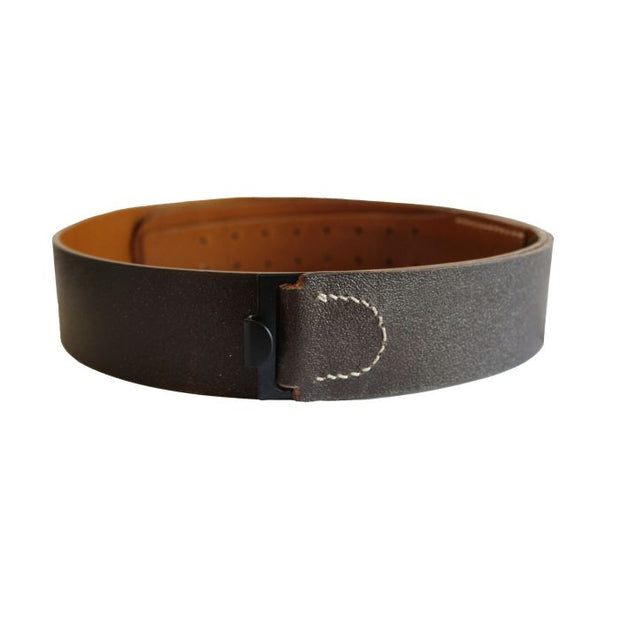 GERMAN LUFTWAFFE EM/NCO BROWN LEATHER BELT