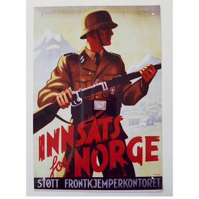 INNSATS FOR NORGE METAL SIGN