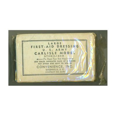 AMERICAN WW2 FIRST AID DRESSING CARLISLE MODEL