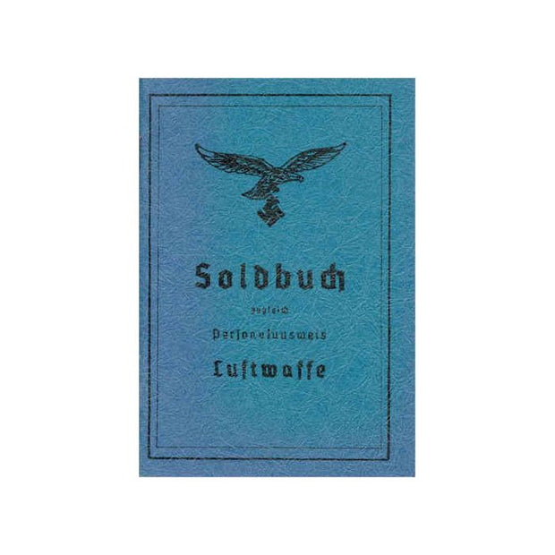 GERMAN LUFTWAFFE SOLDBUCH - BLANK NAVY BLUE