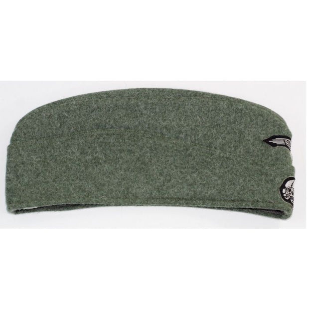 M40 SS EM OVERSEAS SIDE CAP WITH BEVO SS SKULL AND EAGLE