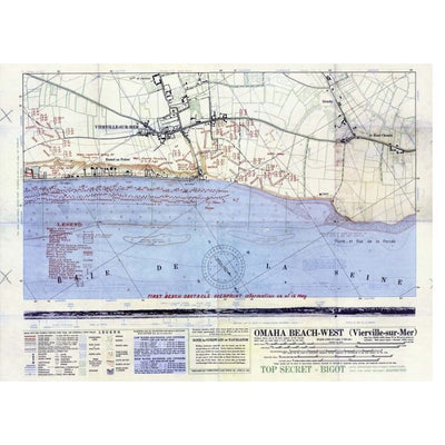 OMAHA BEACH-WEST ( VIERVILLE-SUR-MER) MAP