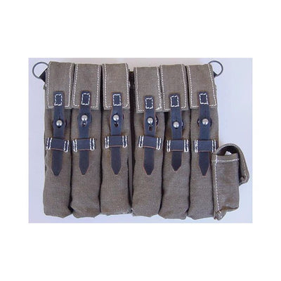 GERMAN MP40 POUCH SET GREEN CANVAS WWII