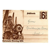 NATIONALER FEIERTAG 1934 POSTCARD