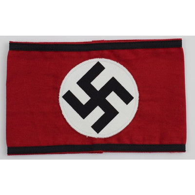 NAZI SS COTTON ARM BAND WITH SWASTICA