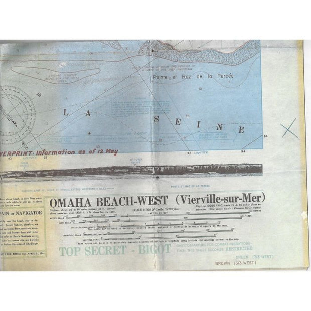 OMAHA BEACH-WEST ( VIERVILLE-SUR-MER) MAP