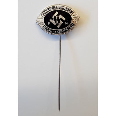 GERMAN SS FM FINANCIAL SUPPORTER BADGE OF HONOR