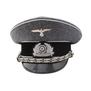 GERMAN RAILWAY POLICE LEADER VISOR CAP SCHIRMMUTZE