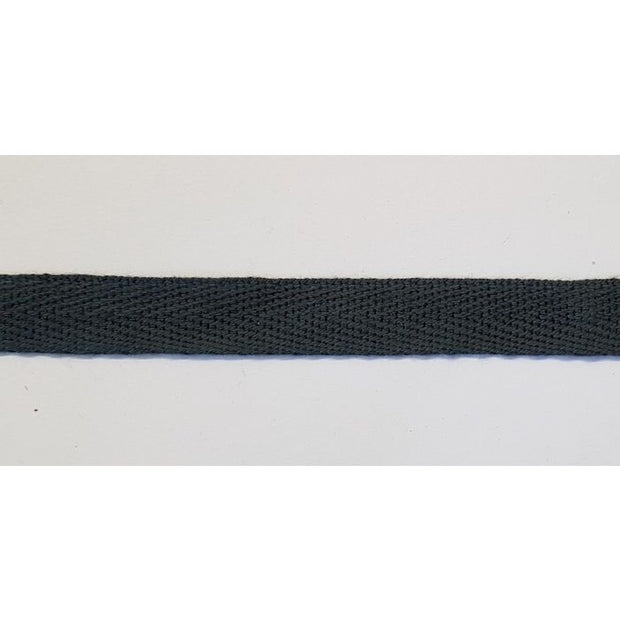 GERMAN WW2 COTTON TWILL CLOTH SEAM TAPE 1 CM BLUE / GREY BY GMAX