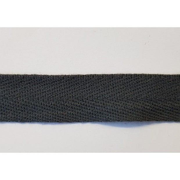 GERMAN WW2 COTTON TWILL CLOTH SEAM TAPE 1.5 CM WIDE GREY / BLUE BY GMAX