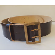 GERMAN SS GENERALS OR ARMY BROWN BELT WITH ORIGINAL GOLD BUCKLE