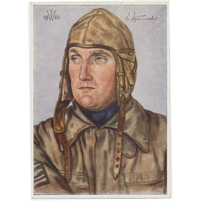 POTRAIT OF OBERSTLEUTNANT SCHUMACHER POSTCARD