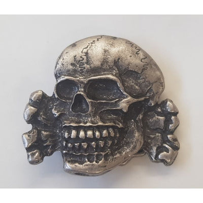 GERMAN TOTENKOPF SKULL BELT BUCKLE