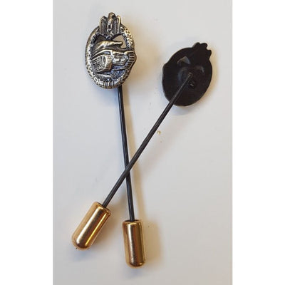 GERMAN PANZER ASSAULT STICK PIN BRONZE
