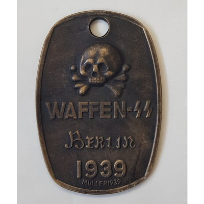 GERMAN WAFFEN SS BERLIN 1939 IDENTIFICATION TAG