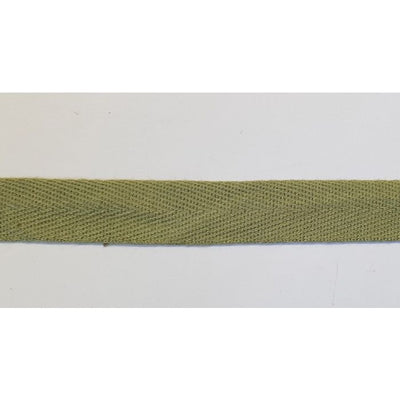 GERMAN WW2 COTTON TWILL CLOTH SEAM TAPE 1.5 CM WIDE LIGHT GREEN BY GMAX