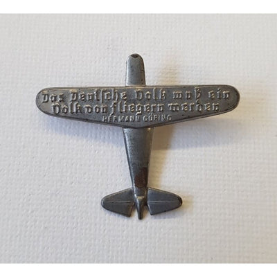 GERMAN WHW DONATION PIN - HERMAN GOERING TINNIE