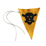 GERMAN WWII LAND MINE YELLOW MARKER WARNING FLAG (SALTZ SPURFAHNCHEN)