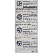 4 TICKETS TO AN ADOLF HITLER RALLY IN DRESDEN ON JULY 23, 1932  - REPRODUCTION