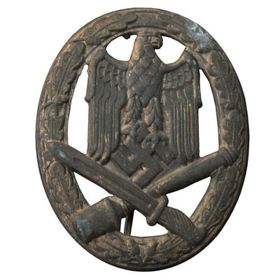 GERMAN WWII GENERAL ASSAULT BADGE, HOLLOW BACK (ALLGEMEINES STURMABZEICHEN)