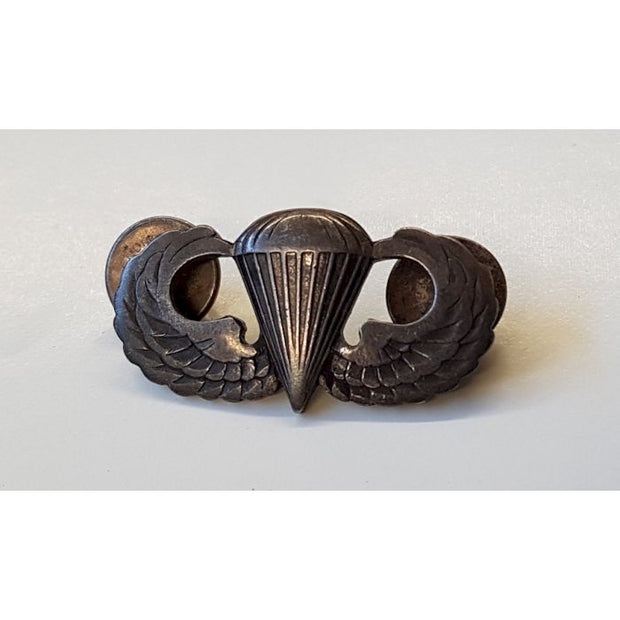 AMERICAN PARATROOPER JUMP WINGS BADGE ARMY STERLING