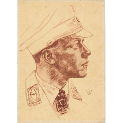 POTRAIT OF MAJOR WICK POSTCARD