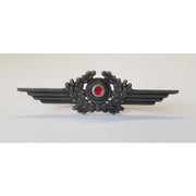 GERMAN LUFTWAFFE NCO'S CAP WREATH & COCKADE ALUMINUM