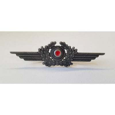 GERMAN LUFTWAFFE NCO'S CAP WREATH & COCKADE ALUMINUM