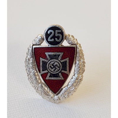 GERMAN WW2 NATIONAL SOCIALIST WAR VICTIM'S CARE 25 YEAR MEMBERSHIP PIN
