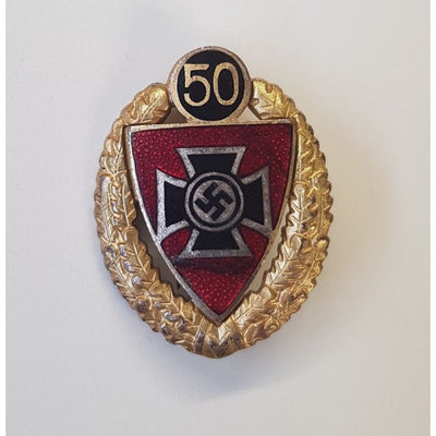 RKB 50 YEAR SERVICE PIN ENAMEL (Nationalsozialistische Reichskriegerbund)