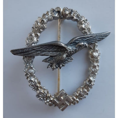 GERMAN WW2 GLIDER PILOT BADGE L/58 - RUDOLF SOUVAL
