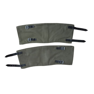 GERMAN ARMY BUNDESWEHR OD CANVAS GAITERS SIMILAR TO WWII GERMAN GAITERS