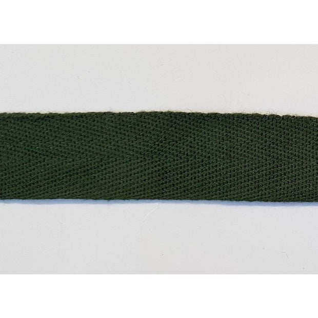 GERMAN WW2 COTTON TWILL SEAM TAPE 2 C.M WIDE DARK GREEN MADE BY GMAX