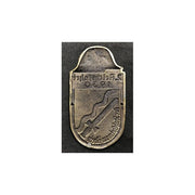 GERMAN CAR PLAQUE 2 REICHSFAHRT 1930 ARM SHEILD BRONZE