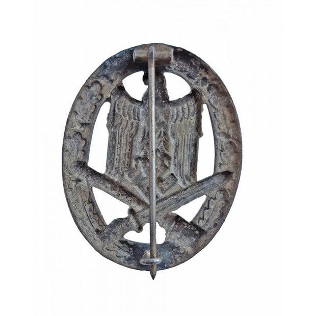GERMAN WWII GENERAL ASSAULT BADGE, HOLLOW BACK (ALLGEMEINES STURMABZEICHEN)
